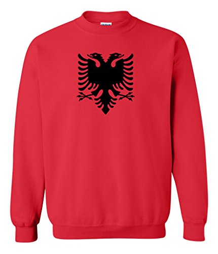 Felpa con simbolo albania Red M