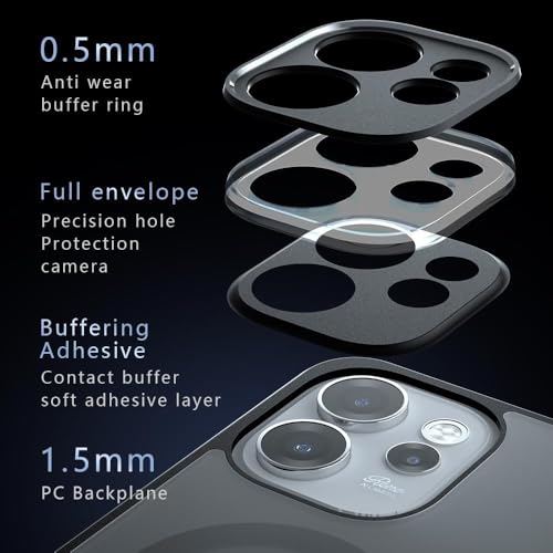 Image of Mobile Back Cover for Oppo Reno 15 Pro 5g, Matte PC Back + TPU Bumper Shockproof Mobile Cases Covers (Oppo Reno 15 Pro)