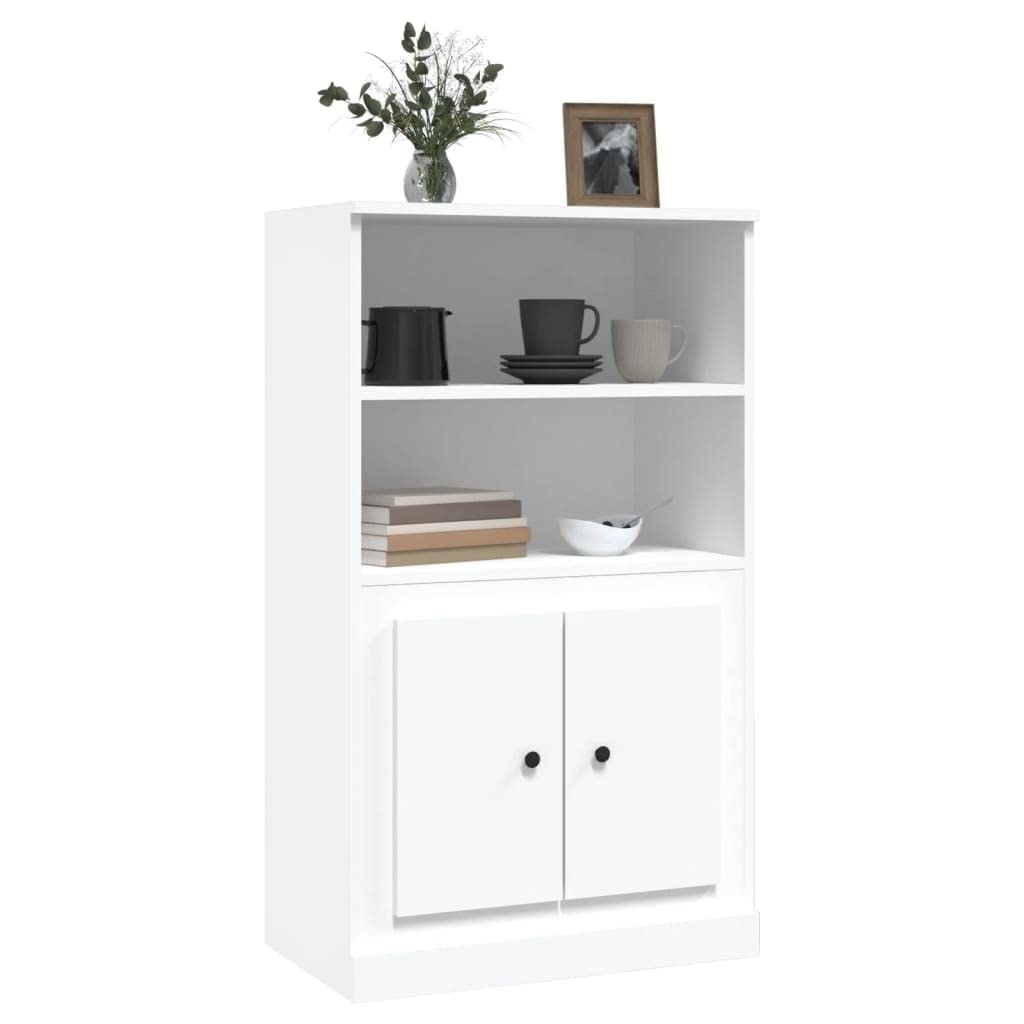 Fengshui Highboard biała 60 x 35,5 x 103,5 cm materiał drewnopochodny