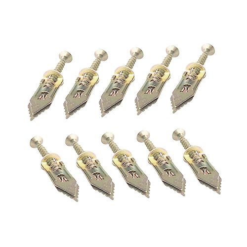 KICHOUSE Self-Drilling Expansion Screws for Drywall Wall Repair Kit Metal Anchors Easy Install