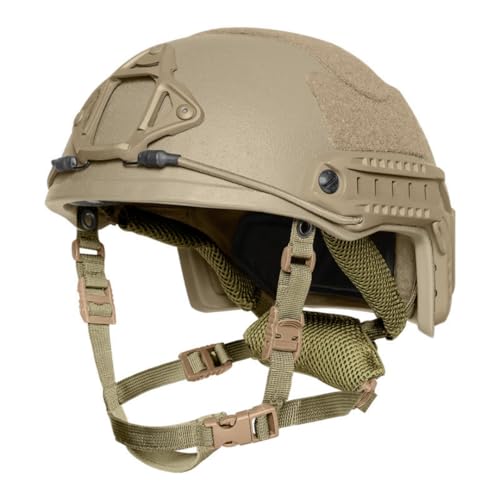Level IIIA Fast High Cut Helmet with Rail Adapter (TAN, S <54CM)