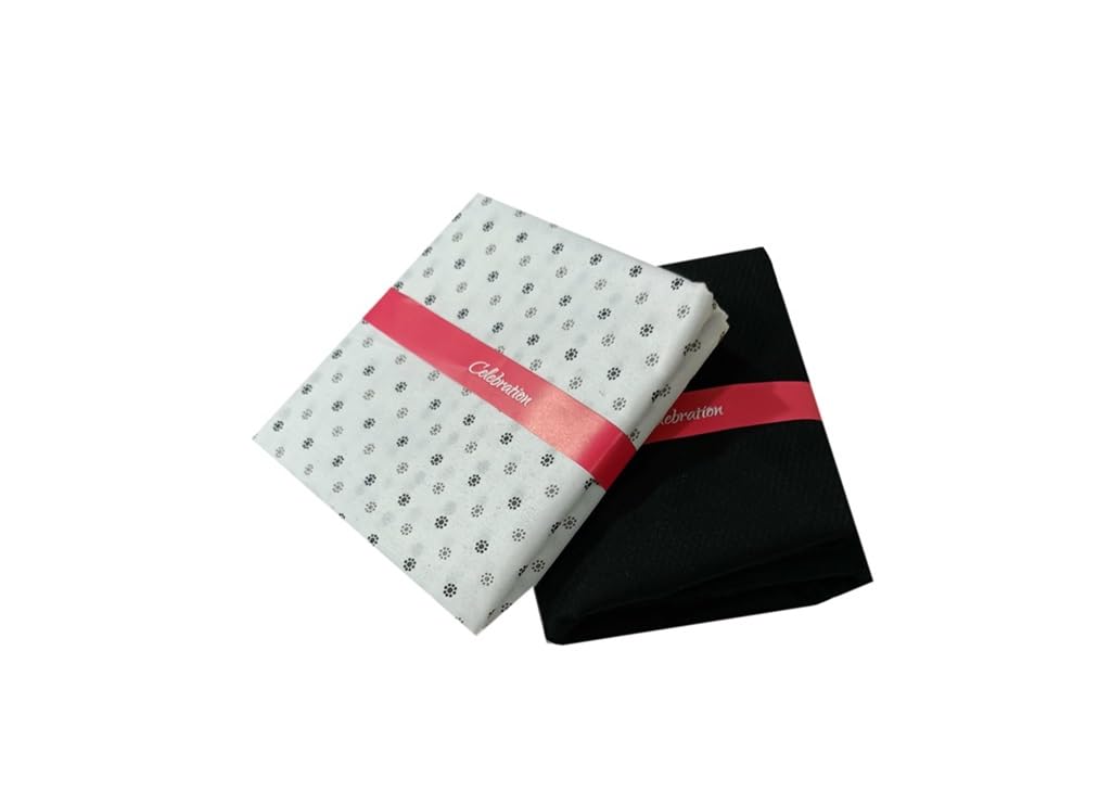 arvind Men's Premium Cotton Formal Shirt and Trouser Unstitched Fabric Set, Printed Pattern Trouser Fabric, Regular Fit (White)-picture-35
