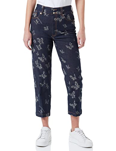 MOSCHINO 5 Pockets Regular fit High Waist Pantalones Informales, Enzimix15adritt, W26 para Mujer Cover