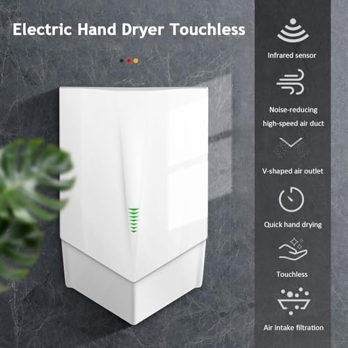 Secador de manos de acero inoxidable con sensor de pared comercial 3