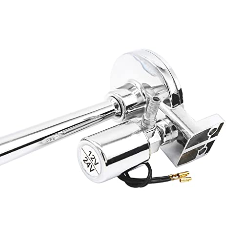 Bocina de aire de 150dB para camión y tren con kit de trompeta cromada universal de 12V 4