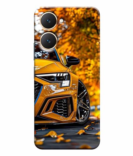 Image of Racing Car Rider Printed Hard Back Case Cover & Compatible for Vivo Y18 4G / Y18E / Y03 4G / T3 Lite (Multicolor) - D1815