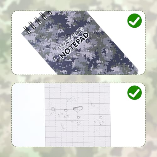 Cahier imperméable bloc-notes tout temps de poche petit format avec stylo étanche - 4