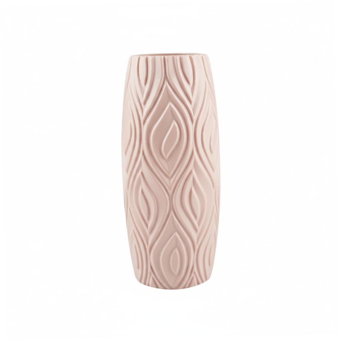 Ginwrek Small Vases For Flowers Small Vases for Flowers, Plastic Flower Vase, 3.15x9.06 Inch Unbreakable Ceramic-Look Vase for, Nordic Style Decor(8x23cm), Style-1