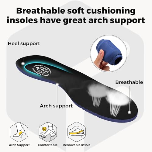 Image of FitVille Comfortable Extra Wide Walking Shoes for Men Lightweight Mens Walking Shoes Wide Width Non Slip Cushioned