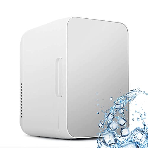 Mini réfrigérateur voiture 12V 220V VOYADE frigo de bureau silver 8L