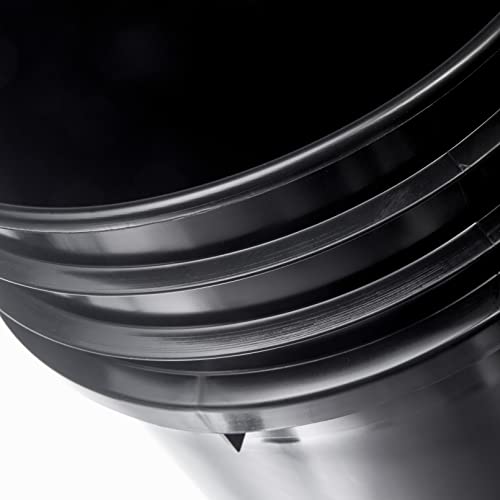 Hudson Exchange Premium 7 Gallon Bucket, Hdpe, Black #TOP5