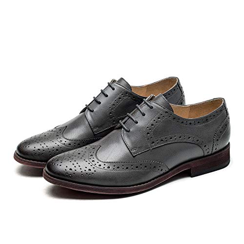 U-lite Women's Perforated Lace-Up Wingtip Oxfords Flat Grey Blue 8 by U-lite - Used condition - Image 7