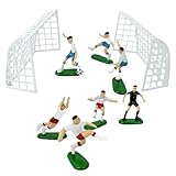 Adición creativa: comienza tu fiesta de fútbol con nuestro adorno para tarta del equipo de fútbol, elaborado con material ABS de calidad con detalles intrincados y colores vibrantes. Dale vida a tu postre e impresiona a tus invitados con esta adición creativa y llamativa.