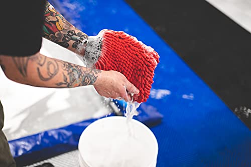 The Rag Company - Luvas de lavagem de microfibra premium de chenille – perfeitas para lavagem e deta