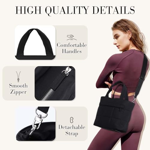 Bolso Tote Pequeño Puffer para Mujer miniatura 5