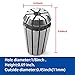 ATOPLEE ER11 Collet Set,7pcs Spring Collet Set for CNC Engraving Machine and Milling Lathe Tool,1/8 1/4 1/16 3/16 3/32 5/32 7/32 Inch