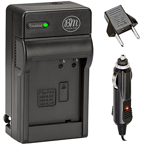 BM Premium DMW-BLH7 Battery Charger for Panasonic Lumix DC-GX850, DMC-LX10, DMC-LX15, DMC-GM1, DMC-GM1K, DMC-GM1KA, DMC-GM1KS, DMC-GM5, DMC-GM5KK Digital Camera