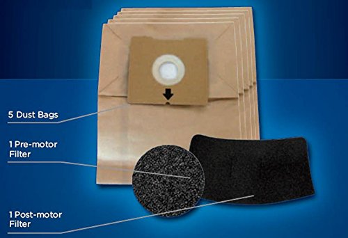 Image of Bissell 5 Bag & Filter Kit for 4122 Zing Bagged Canister, New Genuine OEM Part, 1480