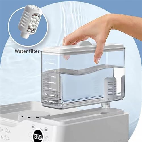 Vaporiera elettrica per alimenti, a 3 livelli, multifunzione, digitale, con timer per una cottura rapida e simultanea