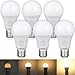 Price comparison product image EDISHINE 6 Pack E27 Dimmable Bulb, Led Bulb Warm White 2700K, 10W E27 Screw Bulb, 800LM Energy Saving Light Bulbs for Lamps, LED Light for Bedroom, Bathroom Light Ceiling