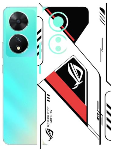 Image of AtOdds - Full Body Back Screen Guard Protector Film - Lamination Wrap Skin Sticker Compatible with VIVO T2 (5G) | Scratchproof Matte Finish (RogRed)