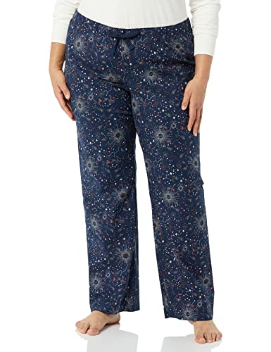 Image of Amazon Essentials Women's Cotton Pajama Pants, Breathable Poplin Sleep Pant with Drawstring Elastic Waist