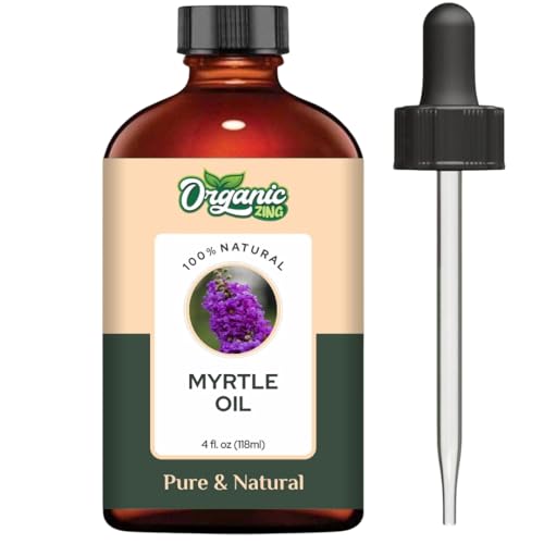 Image of Organic Zing Myrtle (Myrtus) Oil | Pure & Natural Essential Oil for Aroma, Diffusers, Skincare & Hair care - 118ml /3.99fl oz