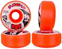 Roda Moska Skate Rock 55mm Laranja Dureza 53D