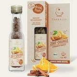TEABALLS – BIO ZIMT-ORANGE – Wintertee ohne Beutel – nur mit heißem Wasser, würzig-fruchtig (Zimt & Orange), 40 Tassen, zuckerfrei & kalorienfrei, vegan, Deutsche Innovation