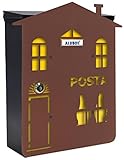 Idonea per l'esterno Alubox Casa 1 Cassetta Postale Mia con Sportello, Multicolore, Set di 2 Pezzi