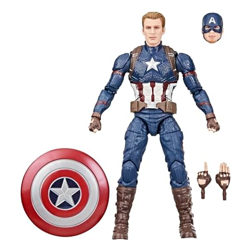 Avengers Marvel Legends Series - Capitán América, Endgame Figura de acción Coleccionable de 15 cm