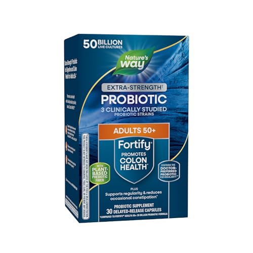 Nature’s Way Fortify Extra Strength(1) Probiotic Adults 50+, 50 Billion