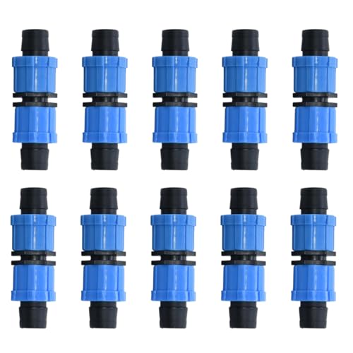 Ladruph ドリップ灌漑キット 10個 灌漑カップリングユニバーサルコネクタドリップチューブ継手ほとんど 16-17 Mmドリップテープ agチューブドリップまたはスプリンクラーシステムと互換性