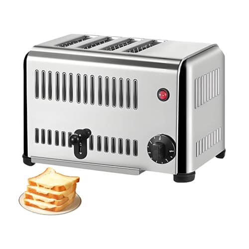 Tostadora comercial con 5 niveles de bronceado ajustables y bandeja de migas extraíble 2