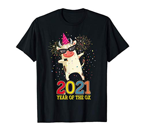 Chinese New Year 2022 Clothes Boy Girl Outfit Year Of The Ox T-Shirt