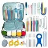 Crochet starter set for beginners, complete with thread, needle and bag, DIY knitting kit