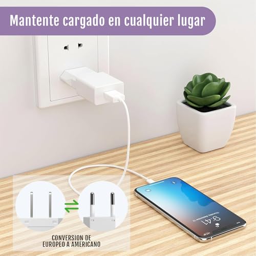 Adaptador de corriente europeo a mexicano 14 Imagen adicional