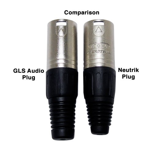 Gls Audio 2Ft Patch Cable Cords - Xlr Male To Xlr Female Black Cables - 2' Balanced Snake Cord - 6 Pack #TOP4