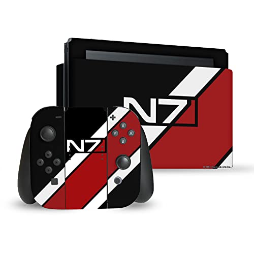 Sticker Switch anti rayure Mass Effect N7 vinyle de protection pour dock et Joy-Con