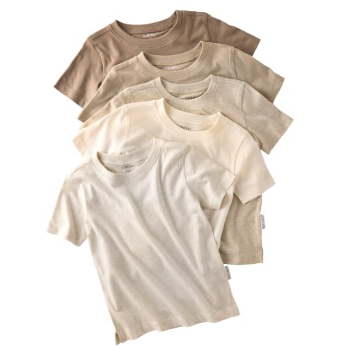 Image of Butterblu Taylor 5-Pack Short Sleeve T-Shirts 100% Organic Cotton