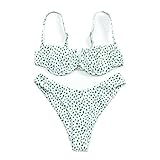 Sexy Bikini-Set für Damen, gepunktet, brasilianisch, Bademode, Badeanzug, Strandmode, Schnür-Bikini, a, M