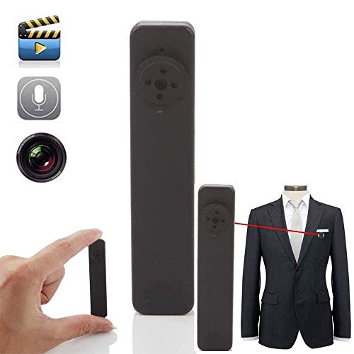 Image of smars Mini HD Wireless Spy Hidden Button Camera with 32GB Inbuilt Memory, HY-900, Black