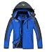donhobo Softshelljacken Herren Gefüttert Funktionsjacke Wasserdicht Atmungsaktiv Wandern Mantel Outdoor Jacke Winter Skijacke Blau XL