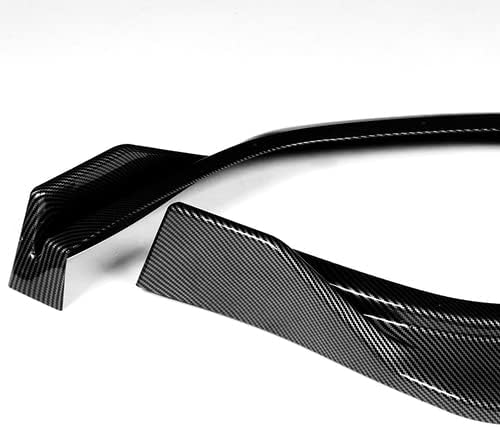 3 Pieces Front Bumper Lip Spoiler Splitter Side Body Kit Trim Protection Compatible with 2020-2023 Hyundai Sonata 2021 (Painted Carbon Style)