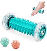 ZSMJAER Foot Massage Set with 3 Pieces, Massage for Feet, Hedgehog Ball Fubmassage, 1 Oval Roller + 2 Mass...