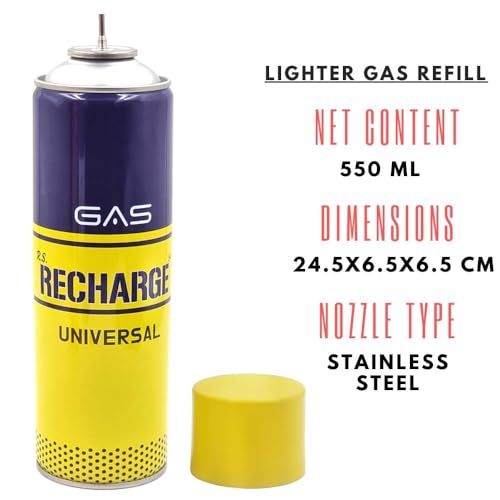 meesa Universal Lighter Gas Recharge Can 550ml - Image 3