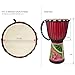 Djembes Drum AKLOT African Drum Hand-Painted 9.5'' x 20'' Mahogany Goatskin Drumhead for Adults Starter Beginners