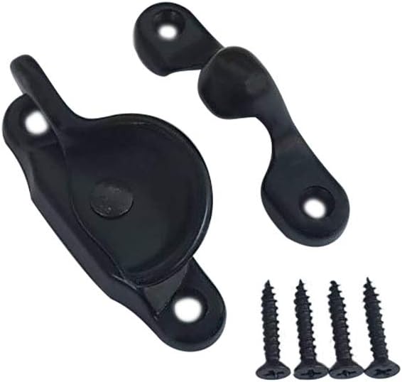 QCAA Forged Brass Sash Lock in Solid Brass, CTC 2", Brushed Antique Brass, 2 Pack