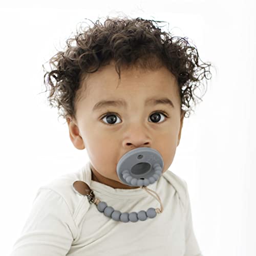 Ryan & Rose Cutie PAT Pacifier Teether (Stage 2, Charcoal) - Thumbnail 3