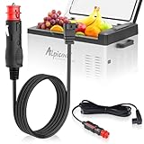 Funmo Cable alargador de coche de 12 V-24 V, 4 m, para nevera Dometic, Alpicool, Waeco CF, ARB, Setpower, ICECO, cargador de coche, cable de alimentación, enchufe para encendedor de cigarrillos, cable